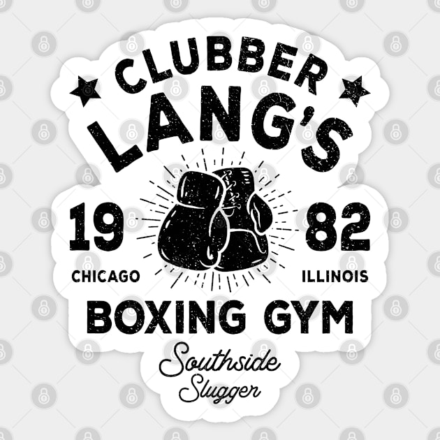 Clubber Lang's Boxing Gym Sticker by Three Meat Curry